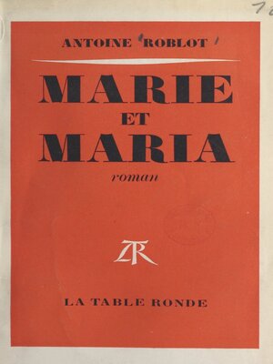 cover image of Marie et Maria